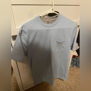 Izod Saltwater Tee, Blue and Gray, Two in One, Large, Comfortable